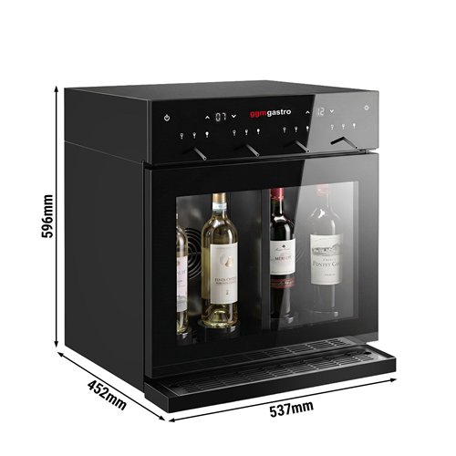 Refrigerated Wine Dispenser – Dual Zone – for 4 Wine Bottles