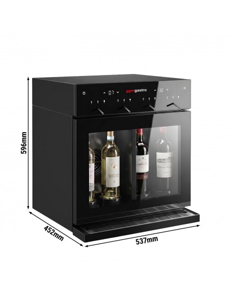 Refrigerated Wine Dispenser – Dual Zone – for 4 Wine Bottles