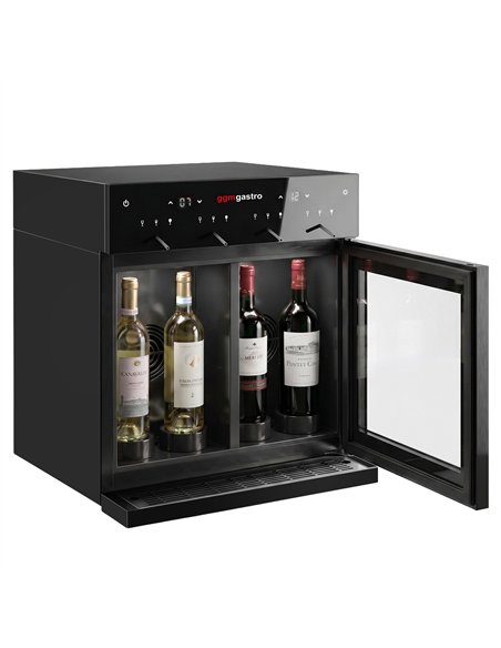 Refrigerated Wine Dispenser – Dual Zone – for 4 Wine Bottles