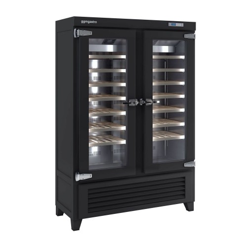 Commercial Wine Fridge - Black - Freestanding - Single Zone - 640L - max. 84 bottles