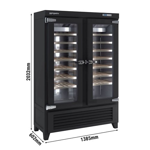 Commercial Wine Fridge - Black - Freestanding - Single Zone - 640L - max. 84 bottles