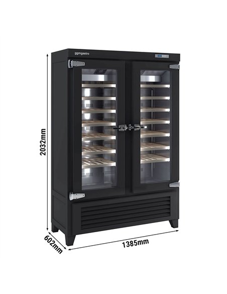 Commercial Wine Fridge - Black - Freestanding - Single Zone - 640L - max. 84 bottles