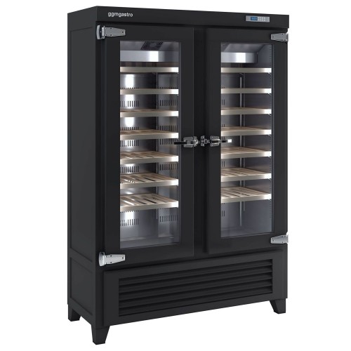 Commercial Wine Fridge - Black - Freestanding - Single Zone - 640L - max. 84 bottles