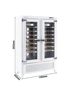 Commercial Wine Fridge - Pine Wood & Glass Doors - Freestanding - Single Zone - 640L - max. 84 bottles 2