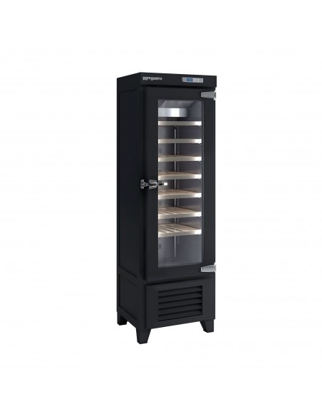 Commercial Wine Fridge - Black - Freestanding - Single Zone - 265L - max. 42 bottles