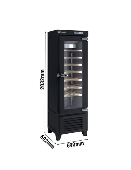 Commercial Wine Fridge - Black - Freestanding - Single Zone - 265L - max. 42 bottles