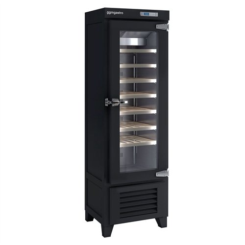 Commercial Wine Fridge - Black - Freestanding - Single Zone - 265L - max. 42 bottles