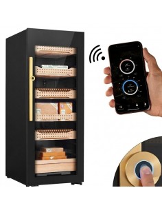 Pro Electric Cigar Humidor Cabinet – 200ltr – Up to 1200 Cigars – WiFi & Fingerprint Lock, constant humidity 2