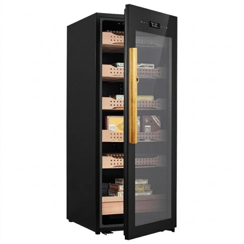 Pro Electric Cigar Humidor Cabinet – 200ltr – Up to 1200 Cigars – WiFi & Fingerprint Lock, constant humidity