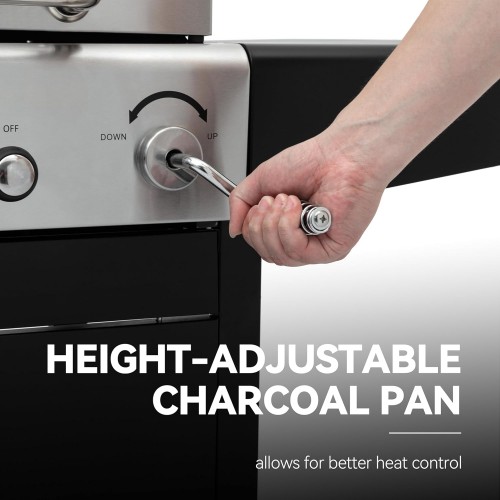 Commercial Gas & Charcoal Combo BBQ...