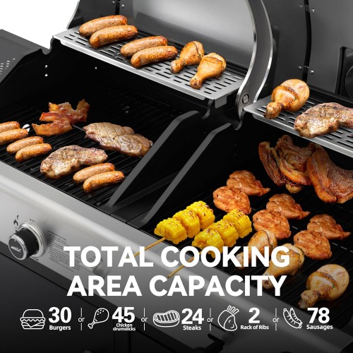 Commercial Gas & Charcoal Combo BBQ...