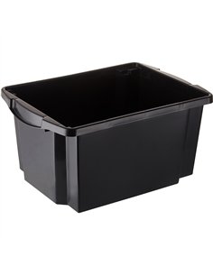 Pack of 10 Plastic Storage Box 25 litre 470x330x225mm Polypropylene | Stalwart DA-C1025 2