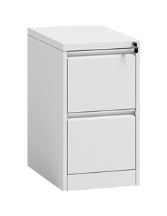 Professional 2 Drawer Filing Cabinet 460 x 600 x 716mm White | Stalwart DA-HDKF02WHITE