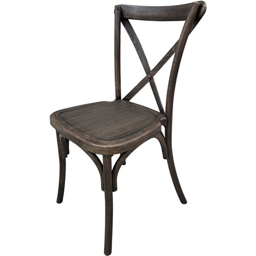 Resin Crossback Chair Dark Brown | Stalwart DA-AOX522