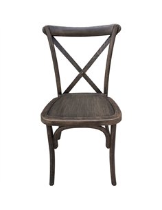 Resin Crossback Chair Dark Brown | Stalwart DA-AOX522 2