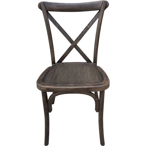 Resin Crossback Chair Dark Brown | Stalwart DA-AOX522