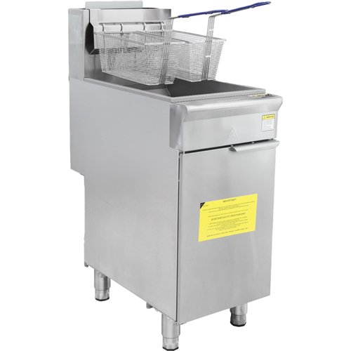 Professional Free Standing Gas Fryer Single Tank 26.5L 393x765x1145mm | Stalwart DA-GF4