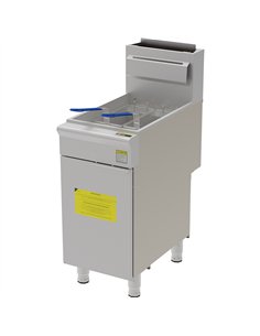 Professional Free Standing Gas Fryer Single Tank 26.5L 393x765x1145mm | Stalwart DA-GF4 2