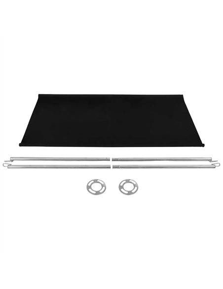 Black Canvas Barrier Panel Accessory 1430×700mm | Stalwart DA-BBPCB01B