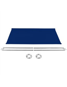 Dark Blue Canvas Barrier Panel Accessory 1430×700mm | Stalwart DA-BBPCB01DB