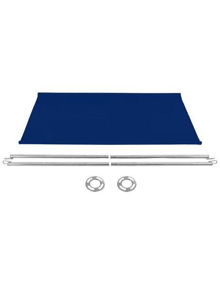 Dark Blue Canvas Barrier Panel Accessory 1430×700mm | Stalwart DA-BBPCB01DB