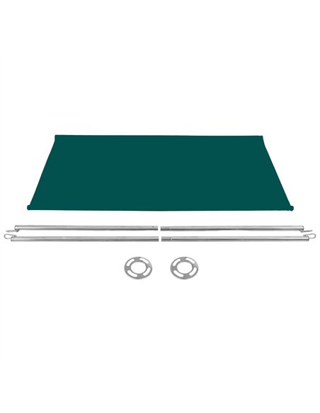 Green Canvas Barrier Panel Accessory 1430×700mm | Stalwart DA-BBPCB01G