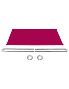 Red Canvas Barrier Panel Accessory 1430×700mm | Stalwart DA-BBPCB01R