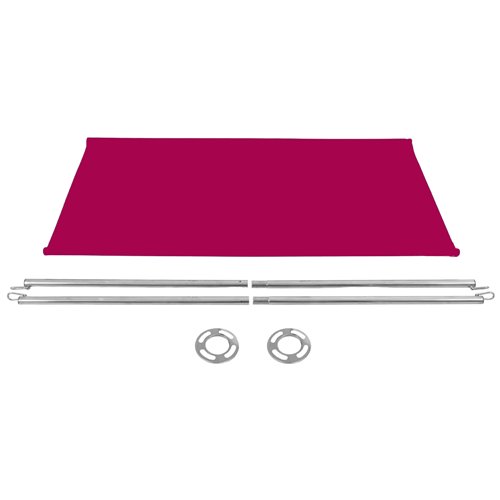 Red Canvas Barrier Panel Accessory 1430×700mm | Stalwart DA-BBPCB01R