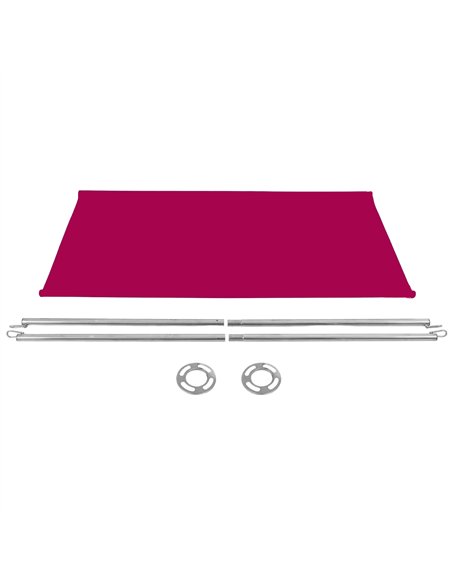 Red Canvas Barrier Panel Accessory 1430×700mm | Stalwart DA-BBPCB01R