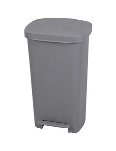 Commercial Pedal Waste Bin 30L Grey Polypropylene 385 x 365 x 480mm | Stalwart DA-XDL30D3GREY