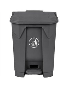 Commercial Pedal Waste Bin 30L Grey HDPE 430 x 402 x 436mm | Stalwart DA-XDL30K7GREY