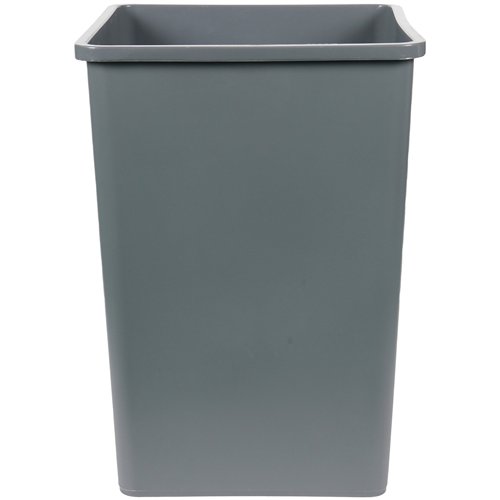 Commercial Open Top Waste Bin 130L Grey LDPE 495 x 495 x 702mm | Stalwart DA-XDL130BGREY