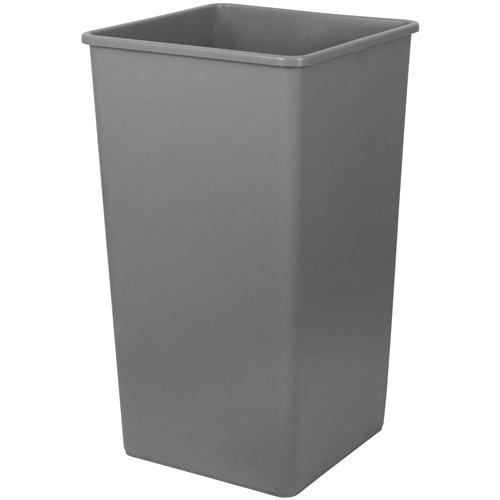 Commercial Open Top Waste Bin 180L Grey LDPE 495 x 495 x 867mm | Stalwart DA-XDL180BGREY