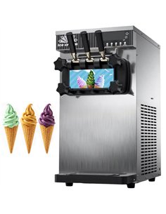 Commercial Countertop Soft Serve Ice Cream Machine 18-20L/H 1300W R290 Twin Flavour | Stalwart DA-ZBBQL128