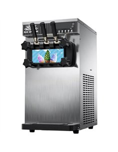 Commercial Countertop Soft Serve Ice Cream Machine 18-20L/H 1300W R290 Twin Flavour | Stalwart DA-ZBBQL128 2