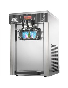 Commercial Upright Soft Serve Ice Cream Machine 18-20L/H 1300W R290 Twin Flavour | Stalwart DA-ZBBQL168 2