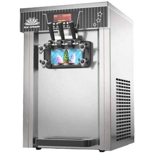 Commercial Upright Soft Serve Ice Cream Machine 18-20L/H 1300W R290 Twin Flavour | Stalwart DA-ZBBQL168