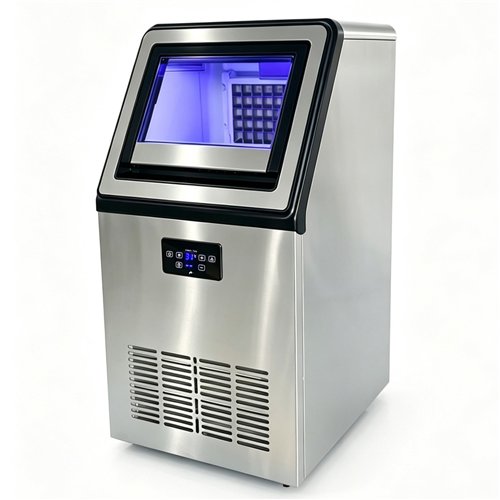 Commercial Freestanding Cube Ice Maker 36kg/24h with 12kg Storage Bin | Stalwart DA-YA380A80F