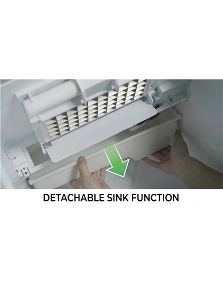Commercial Freestanding Cube Ice Maker 40kg/24h with 12kg Storage Bin | Stalwart DA-YA380A90F