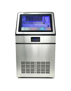 Commercial Freestanding Cube Ice Maker 50kg/24h with 20kg Storage Bin | Stalwart DA-YA500A110F