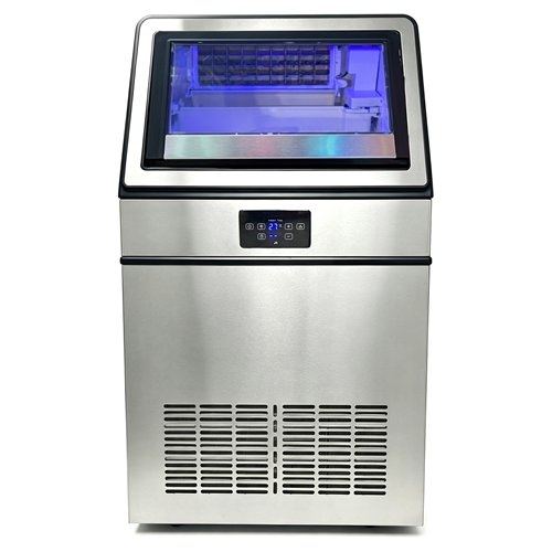 Commercial Freestanding Cube Ice Maker 50kg/24h with 20kg Storage Bin | Stalwart DA-YA500A110F