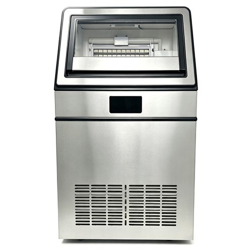 Commercial Freestanding Cube Ice Maker 50kg/24h with 20kg Storage Bin | Stalwart DA-YA500A110F