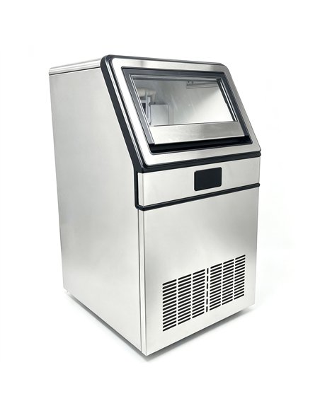 Commercial Freestanding Cube Ice Maker 55kg/24h with 20kg Storage Bin | Stalwart DA-YA500A120F