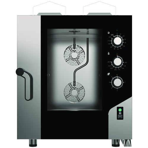 Commercial Gas Combi Oven 7 x GN 1/1 Electromechanical Controls Direct Steam | Stalwart DA-MKF711GSM