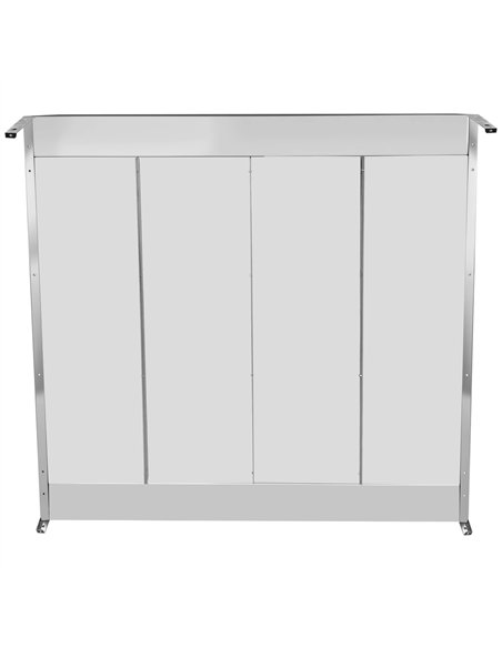 Commercial Island Canopy Hood with Stainless Steel Baffle Filters 1500 x 1300 x 350mm | Stalwart DA-CH20150S