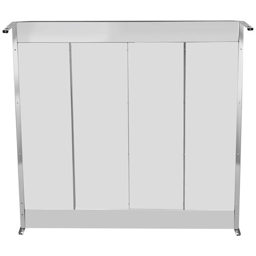 Commercial Island Canopy Hood with Stainless Steel Baffle Filters 2500 x 1300 x 350mm | Stalwart DA-CH20250S
