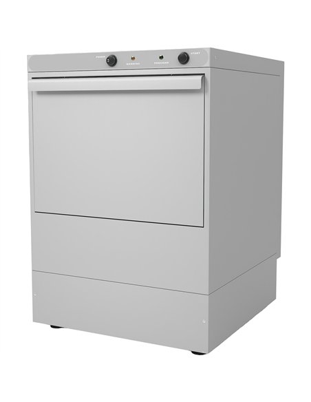 Commercial Undercounter Glasswasher with 350mm Basket and Rinse Pump | Stalwart DA-EVW12 - MADE IN EUROPE