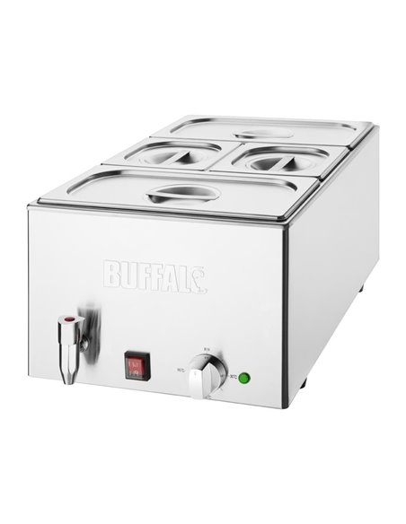 Buffalo Bain Marie with Tap and Pans