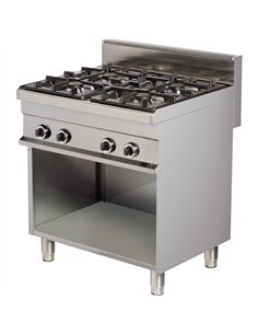 Gas cooker Open base 4 burners 24.0kW | Stalwart DA-Hotmax 700 GR721