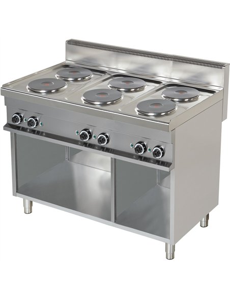 Electric cooker Open base 6 plates 15.6kW | Stalwart DA-Hotmax 700 ER731